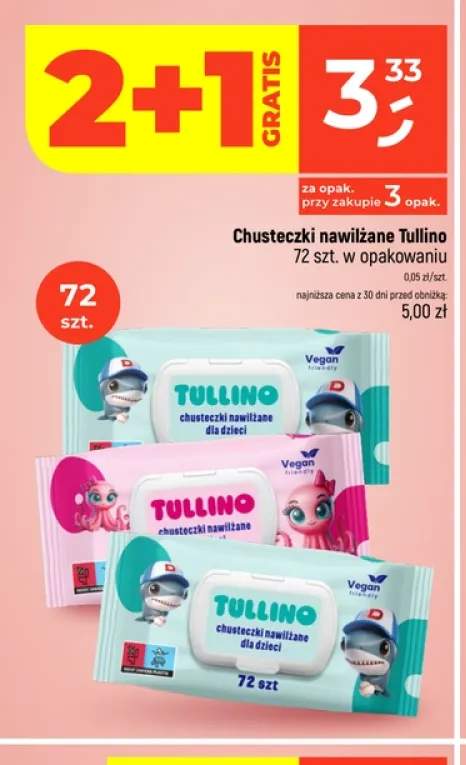 Chusteczki nawilżane Tullino