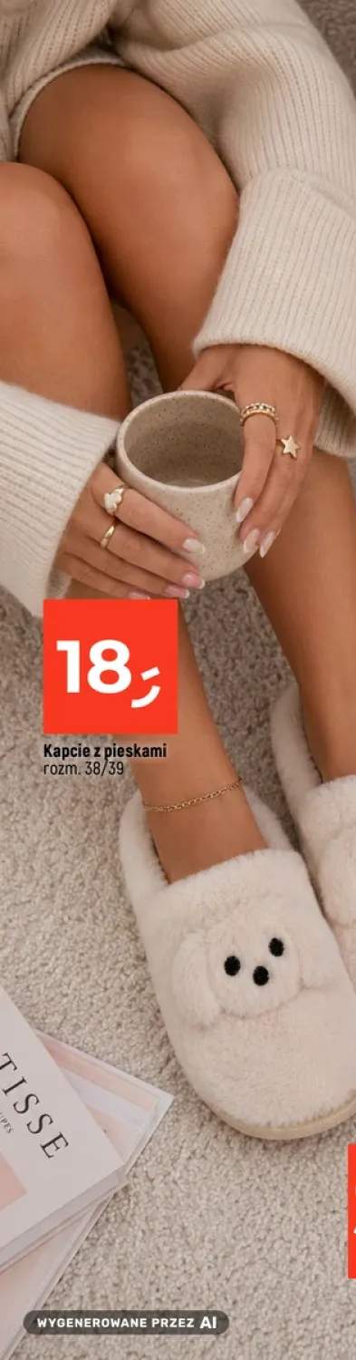 Kapcie z pieskami rozm. 38/39