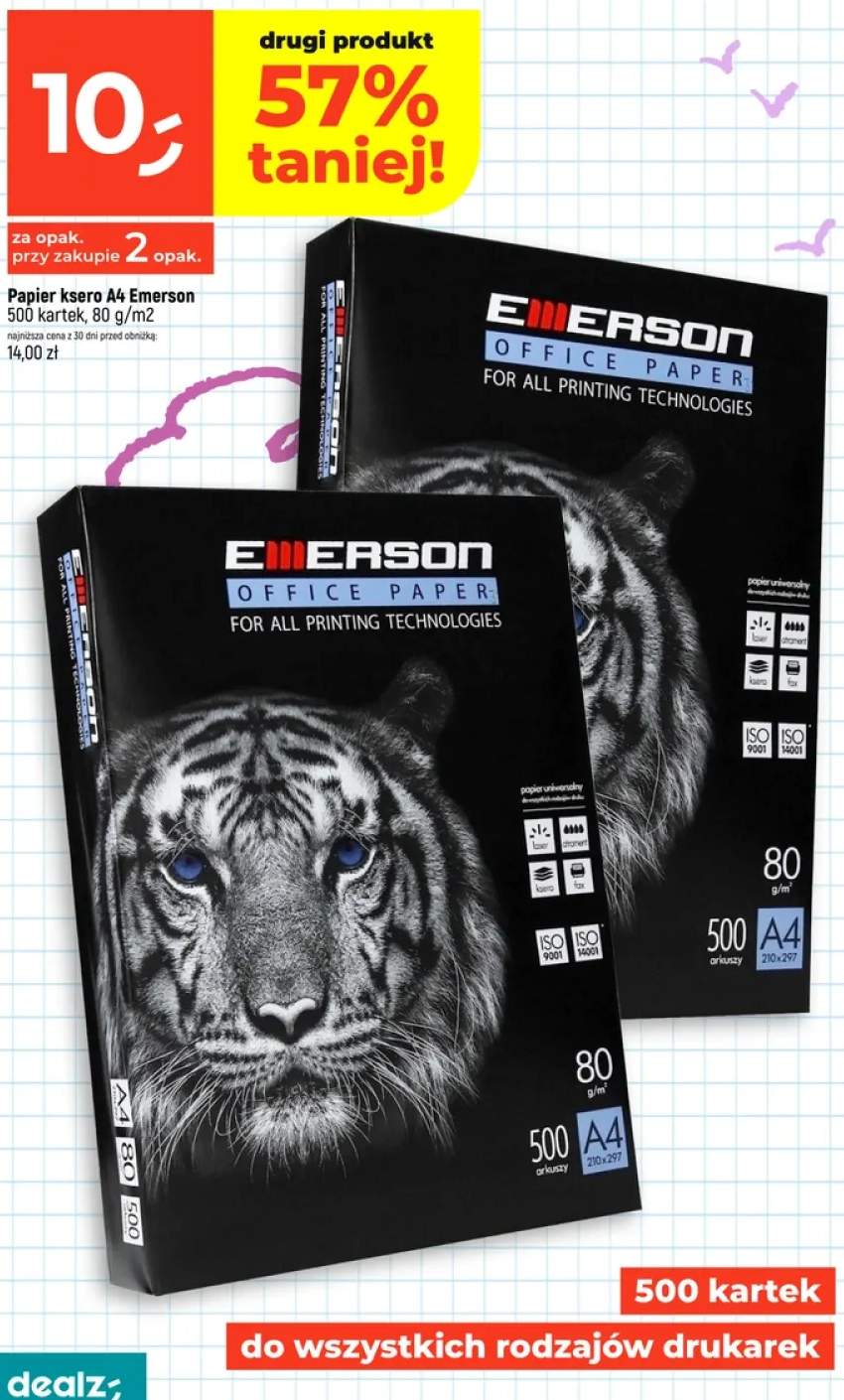Papier ksero A4 Emerson 80 g/m2