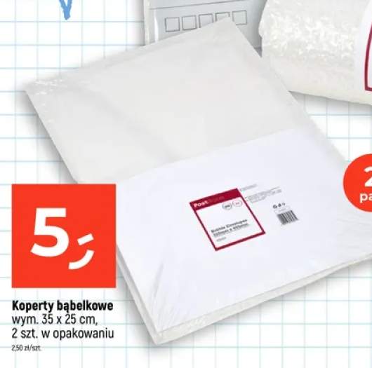 Koperty bąbelkowe Post Room 35x25 cm 2-pak