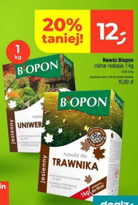 Nawóz jesienny uniwersalny Biopon
