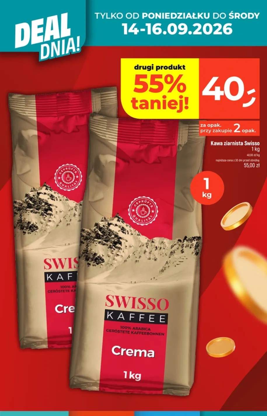 Kawa ziarnista Swisso Crema