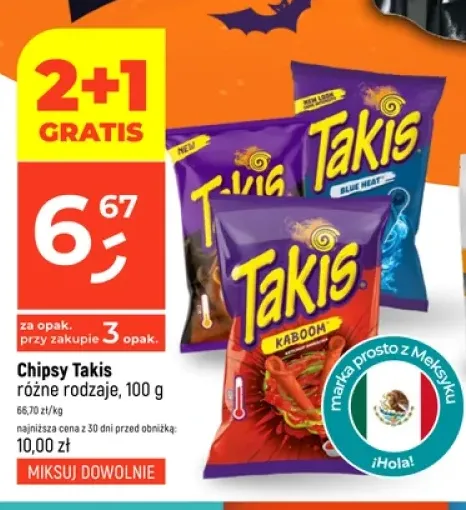 Chipsy Takis Kaboom +2 warianty