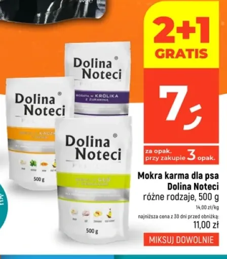 Mokra karma dla psa Dolina Noteci bogata w królika z żurawiną +2 warianty