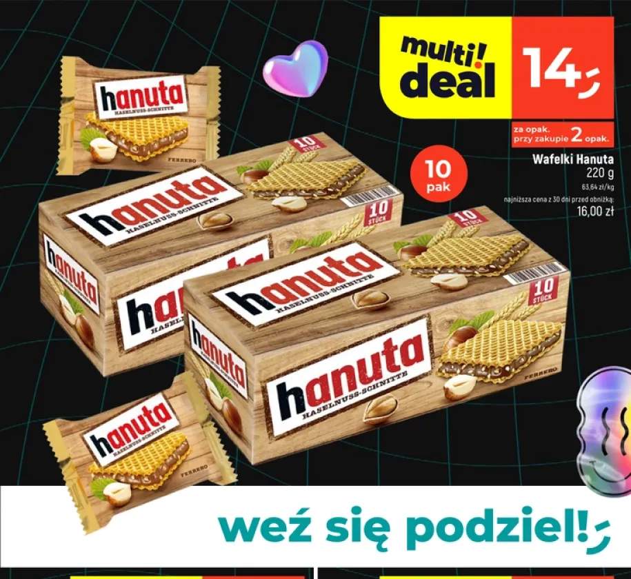 Wafelki Hanuta 10-pak