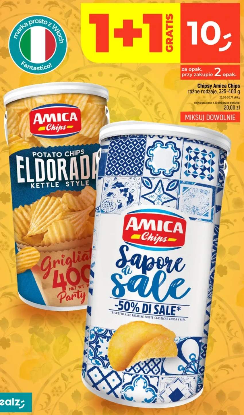 Chipsy Amica Chips Eldorada Kettle Style Grigliata +1 wariant