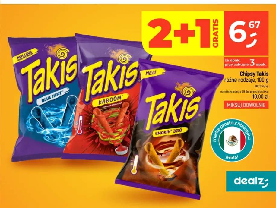 Chipsy Takis Blue Heat +2 warianty