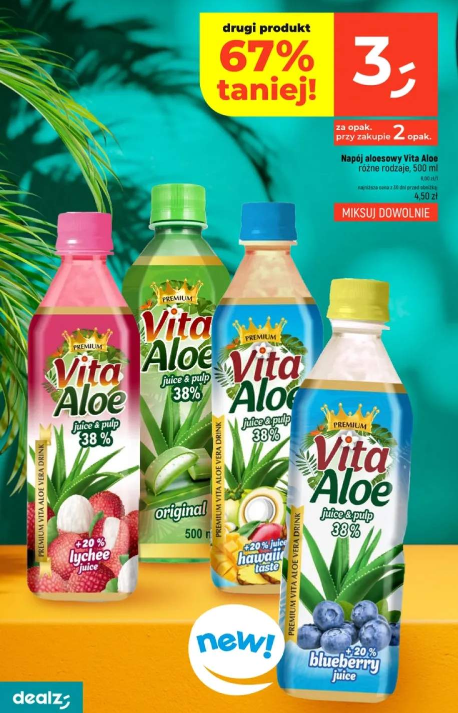 Napój aloesowy Vita Aloe original +3 warianty