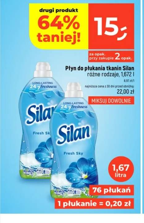 Płyn do płukania tkanin Silan