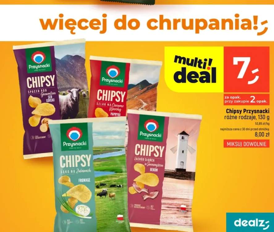 Chipsy Przysnacki ser górski +3 warianty