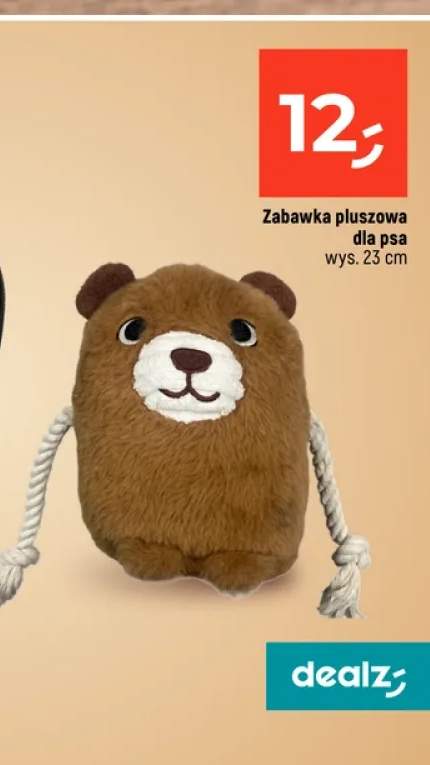 Zabawka pluszowa dla psa wys. 23 cm