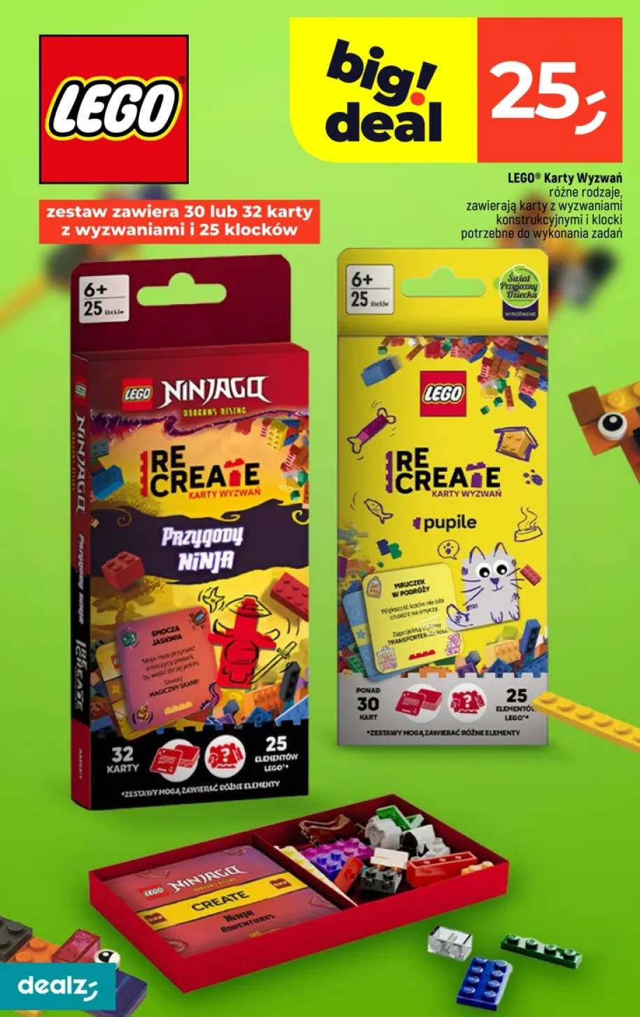 Karty wyzwań LEGO ReCreate Pupile +1 wariant