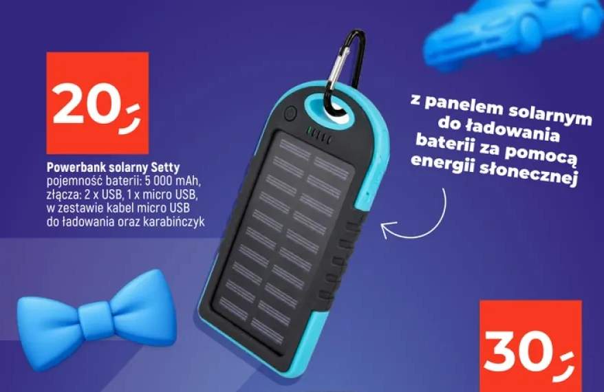 Powerbank solarny Setty