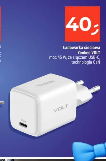 Ładowarka sieciowa Yenkee Volt GaN