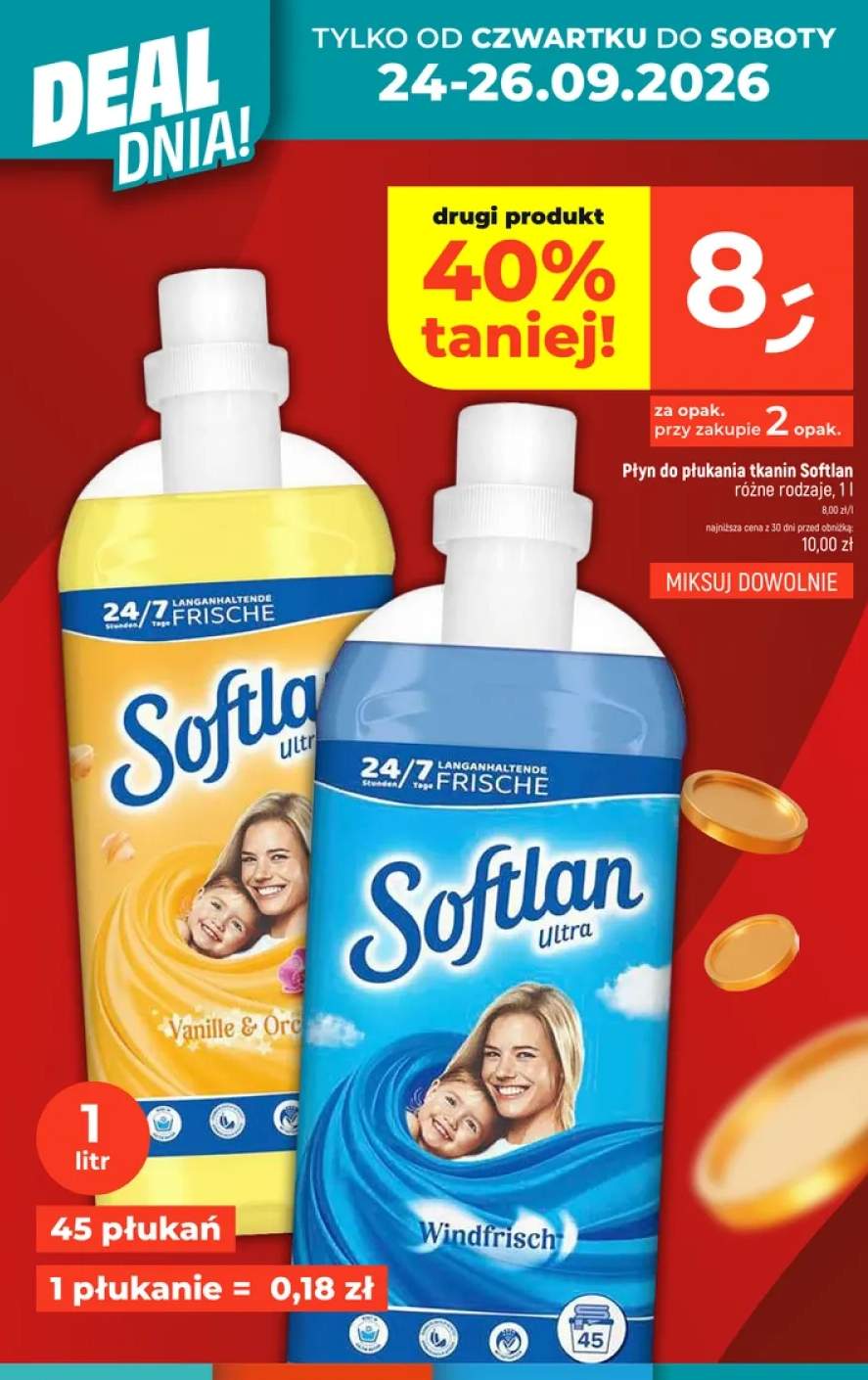 Płyn do płukania tkanin Softlan Vanille & Orchidee +1 wariant
