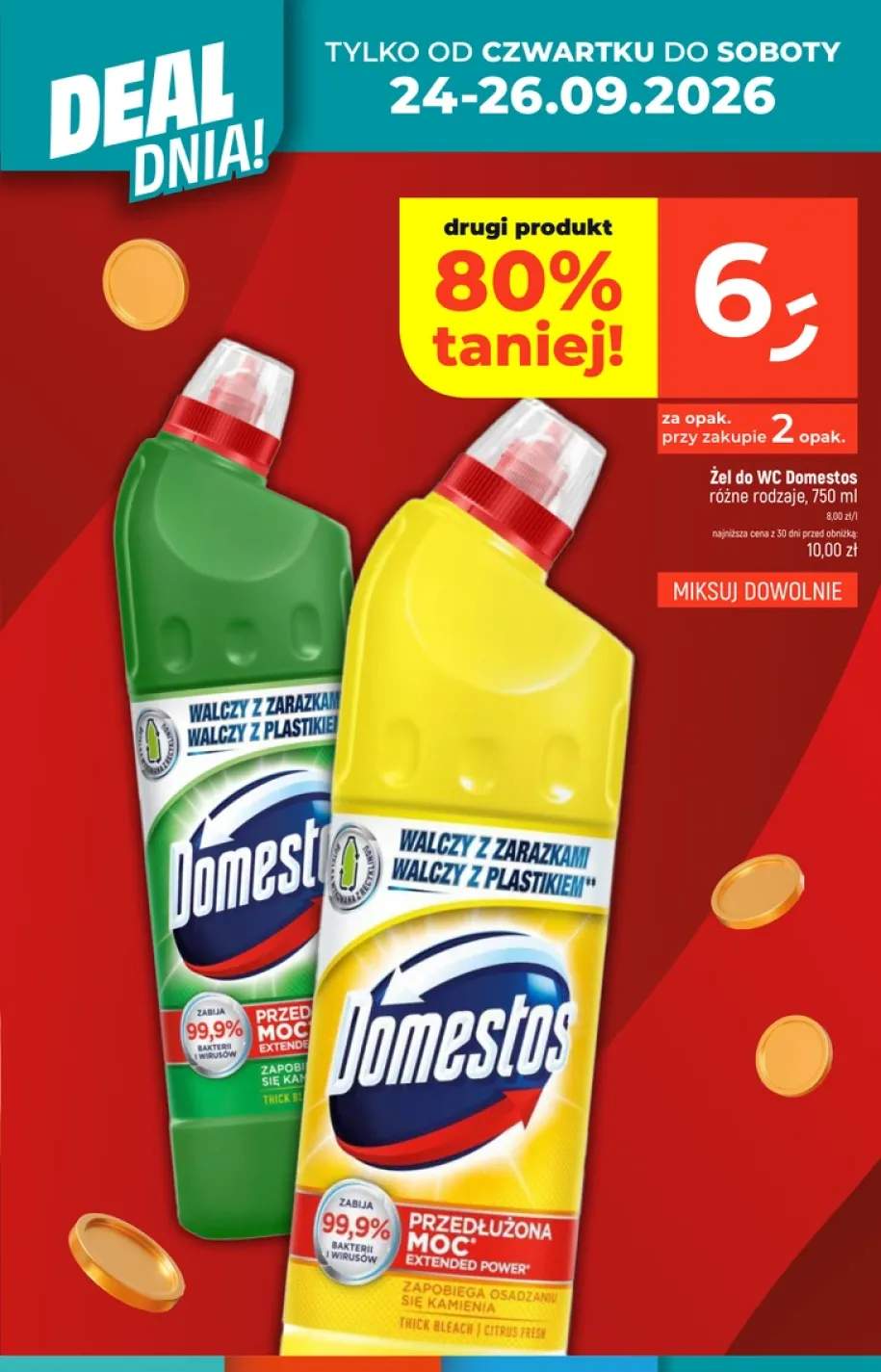 Żel do WC Domestos