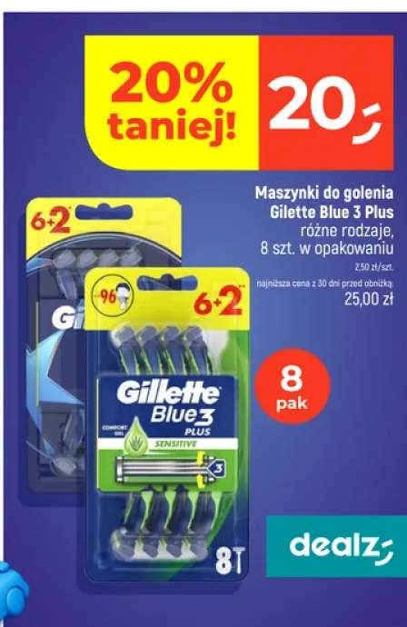 Maszynki do golenia Gillette Blue 3 Plus 8-pak +1 wariant