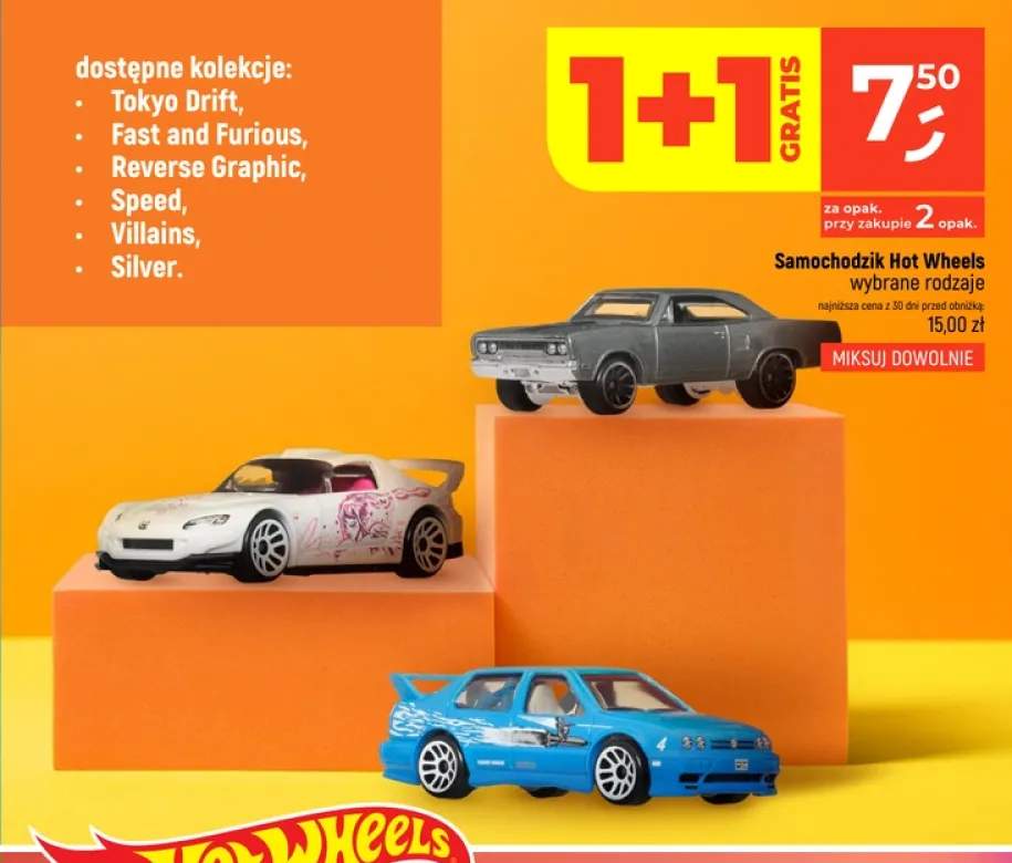 Samochodzik Hot Wheels Tokyo Drift +5 wariantów