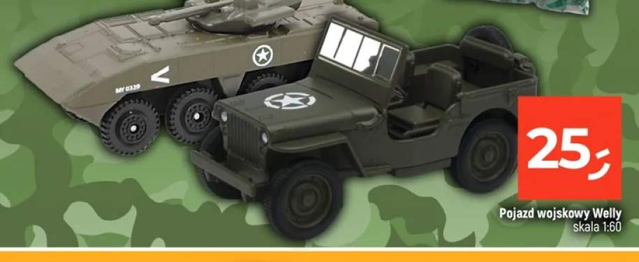 Pojazd wojskowy Welly skala 1:60