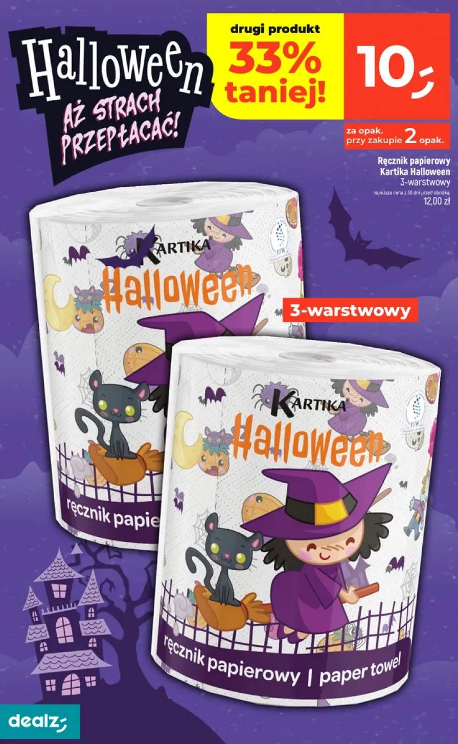 Ręcznik papierowy Kartika Halloween 3-warstwowy