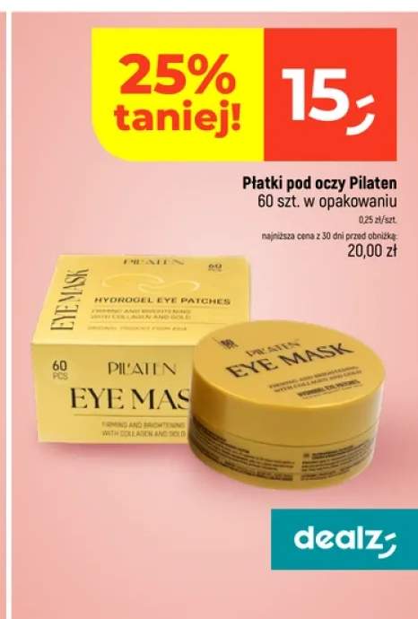 Płatki pod oczy Pilaten