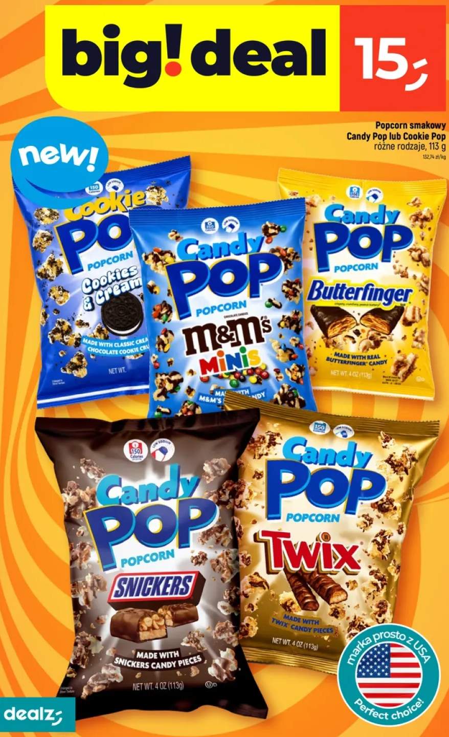 Popcorn smakowy Cookie Pop Cookies & Cream +4 warianty