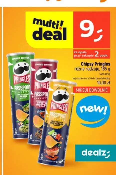 Chipsy Pringles Passport Italian Style Pesto +2 warianty