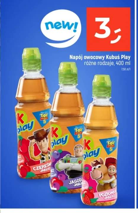 Napój owocowy Kubuś Play czereśnia jabłko +2 warianty