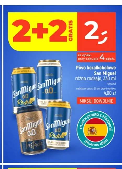 Piwo bezalkoholowe San Miguel