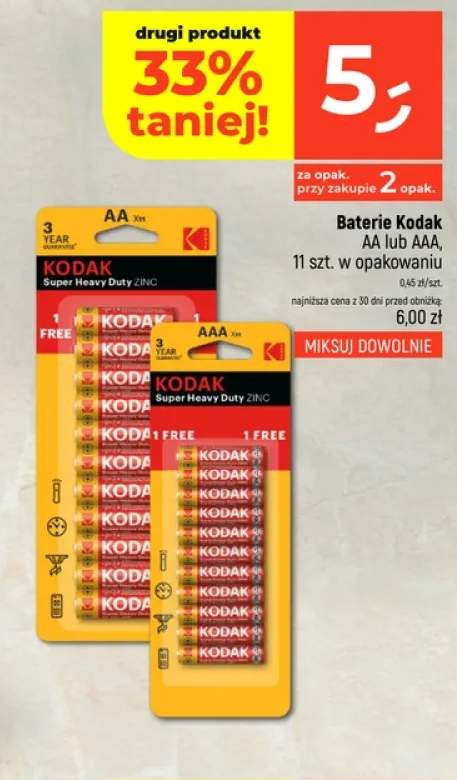 Baterie Kodak Aa +1 wariant