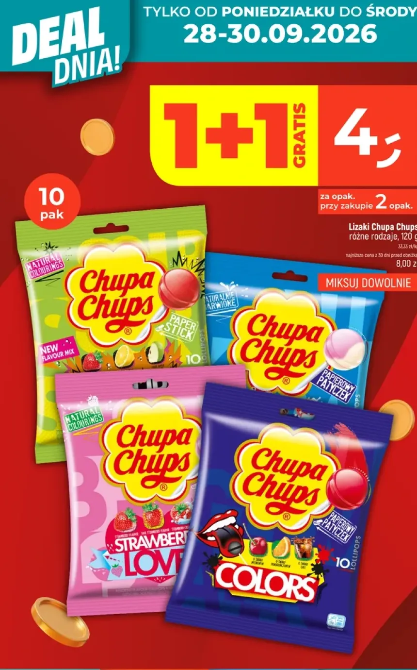 Lizaki Chupa Chups +3 warianty