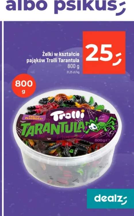 Żelki w kształcie pająków Trolli Tarantula
