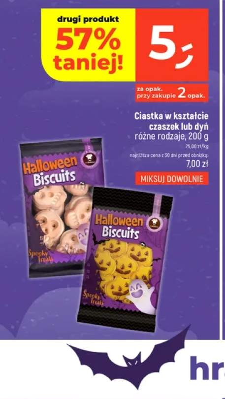 Ciastka w kształcie czaszek Spooky Treats +1 wariant
