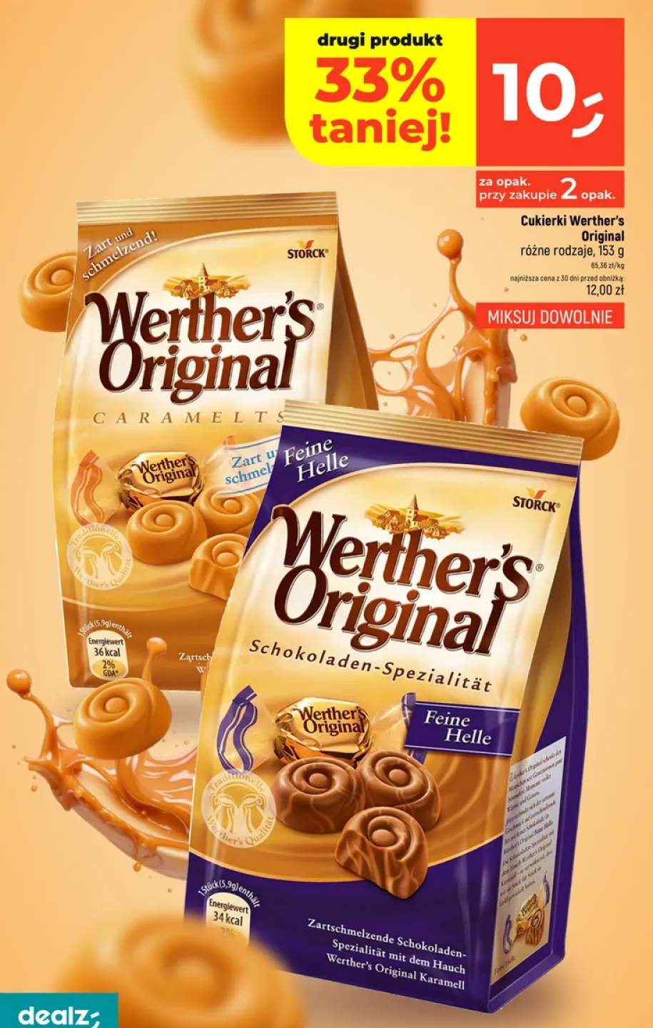 Cukierki Werther's Original Caramelts +1 wariant