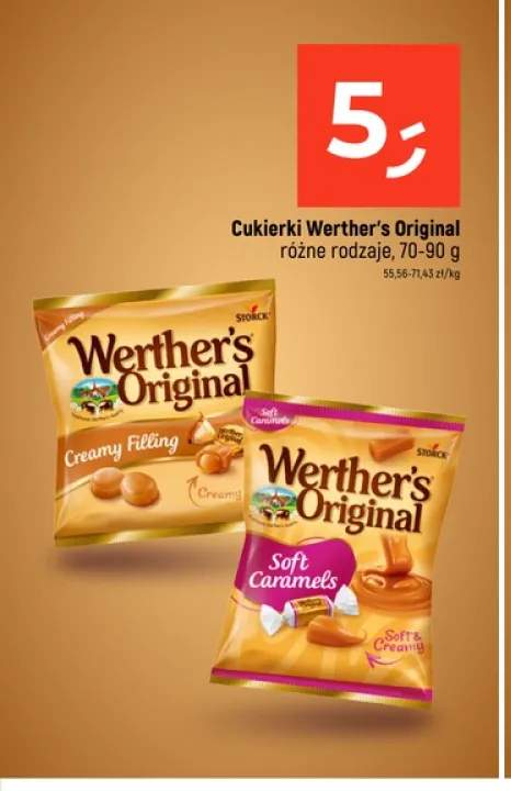 Cukierki Werther's Original Creamy Filling +1 wariant