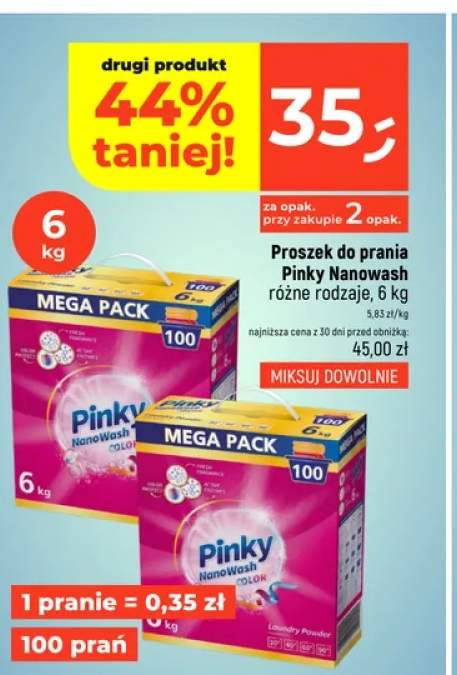 Proszek do prania Pinky Nanowash