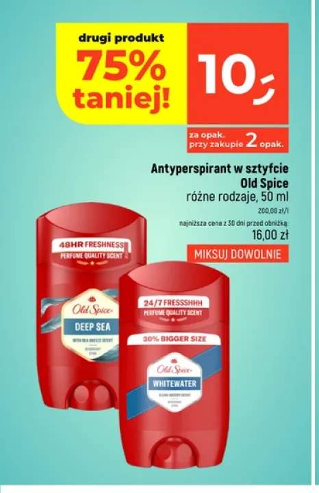Antyperspirant w sztyfcie Old Spice Deep Sea +1 wariant
