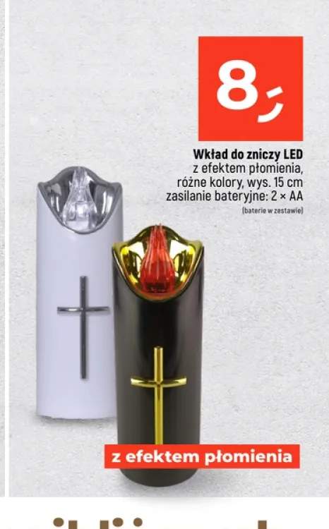 Wkład do zniczy LED z efektem płomienia