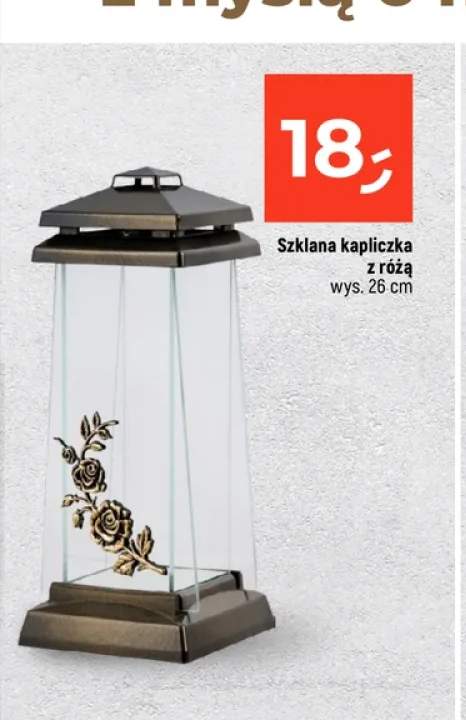 Szklana kapliczka z różą