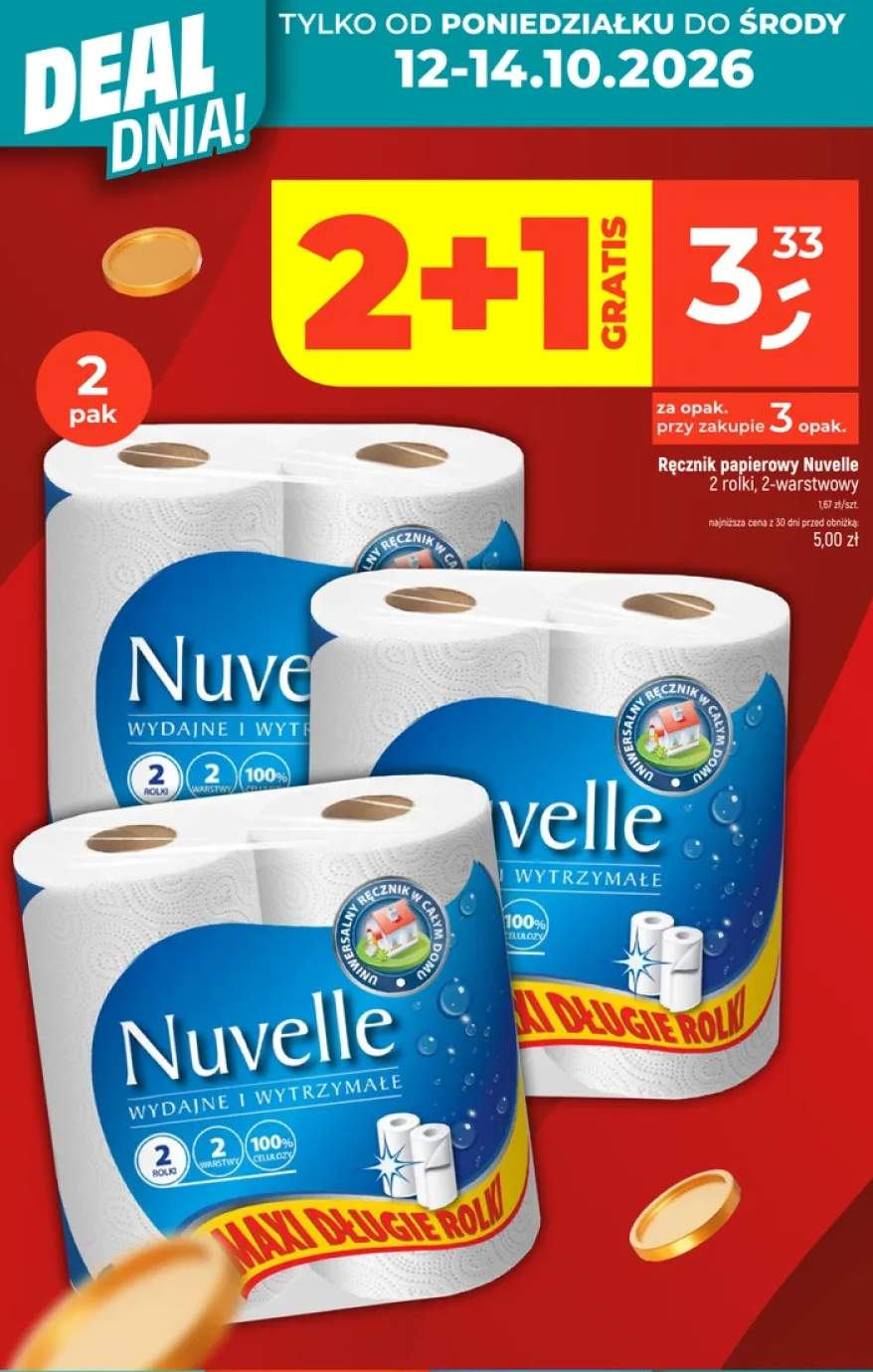 Ręcznik papierowy Nuvelle 2-pak 2-warstwowy