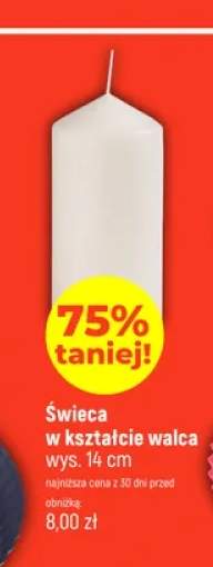 Świeca w kształcie walca