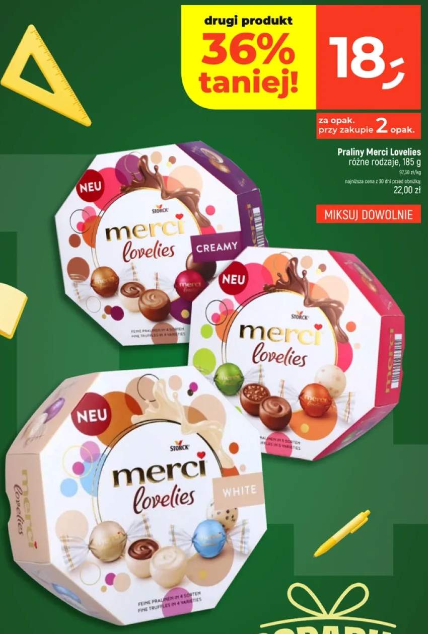 Praliny Merci Lovelies Creamy +2 warianty