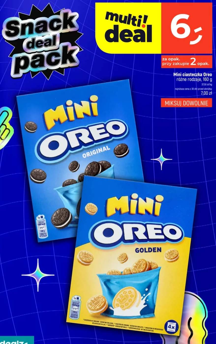 Mini ciasteczka Oreo Original +1 wariant