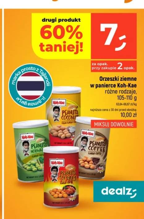 Orzeszki ziemne w panierce Nori Wasabi Koh-Kae +3 warianty