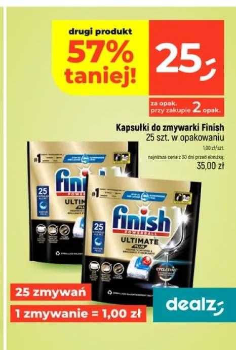 Kapsułki do zmywarki Finish Power All in 1 +1 wariant