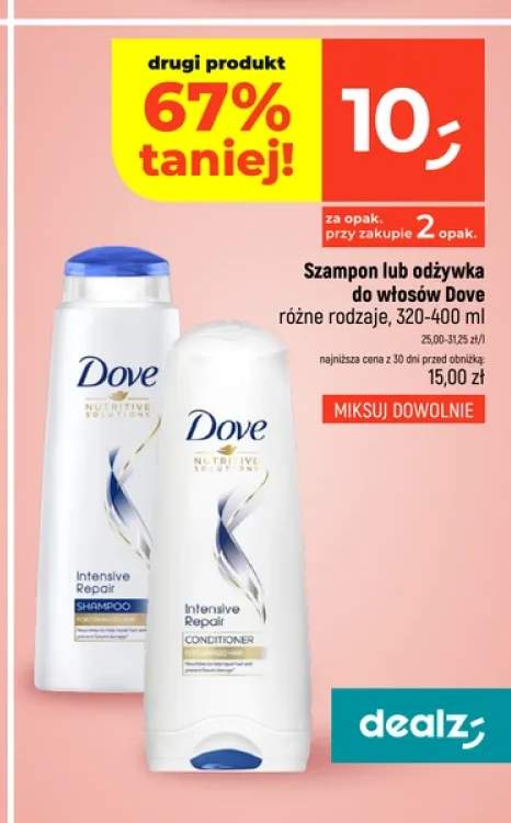 Szampon do włosów Dove Intensive Repair +1 wariant