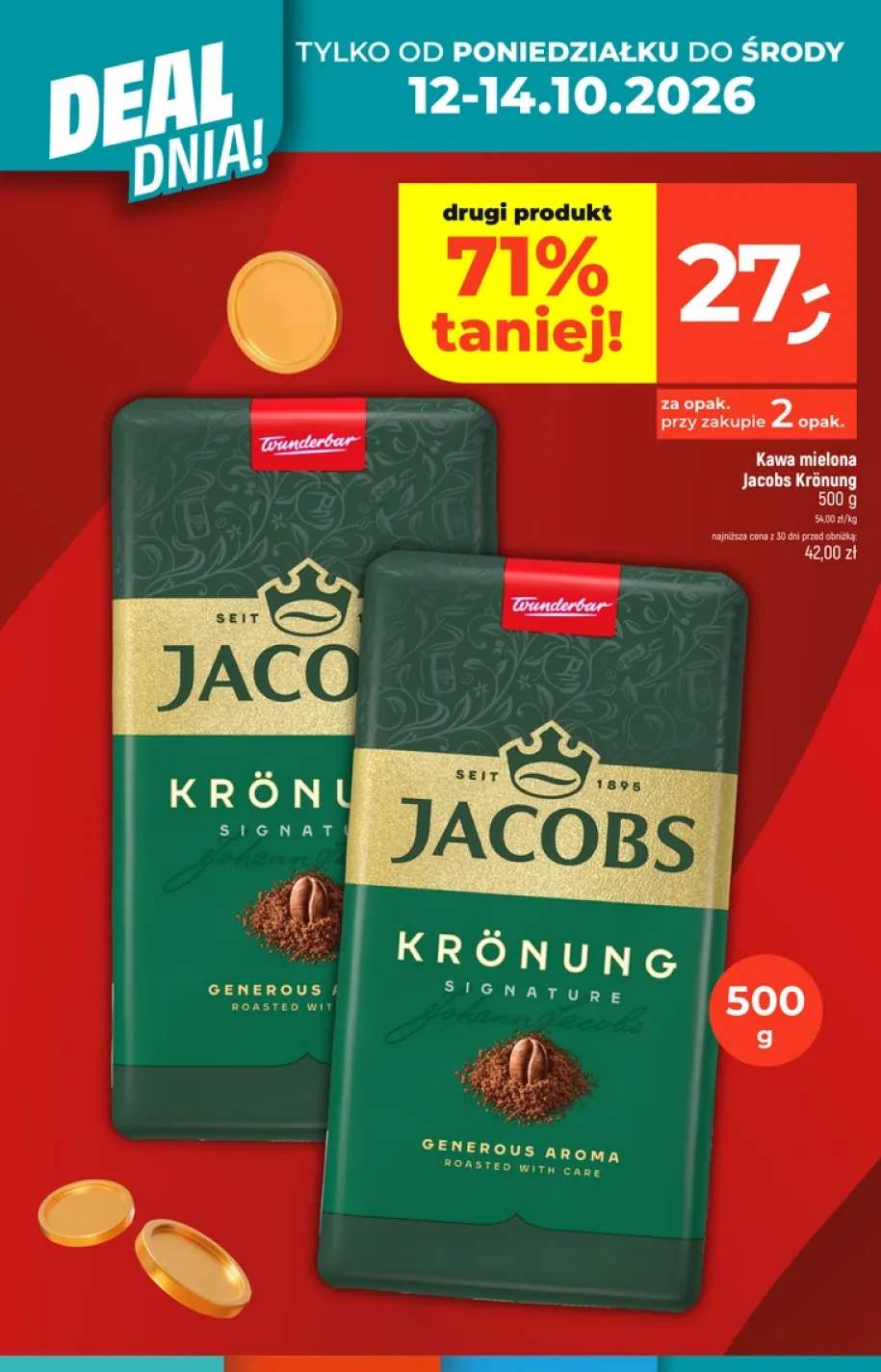 Kawa mielona Jacobs Krönung