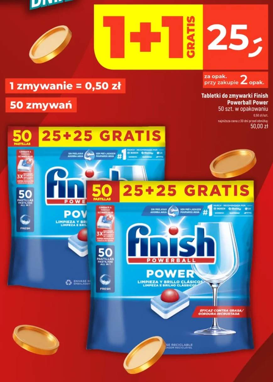 Tabletki do zmywarki Finish Powerball Power