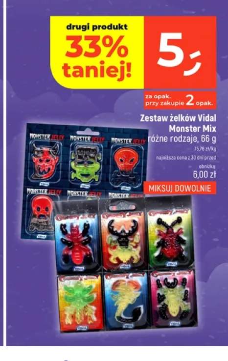Zestaw żelków Monster Mix Vidal