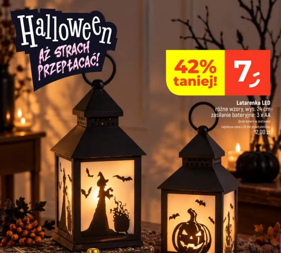 Latarenka LED wys. 24 cm